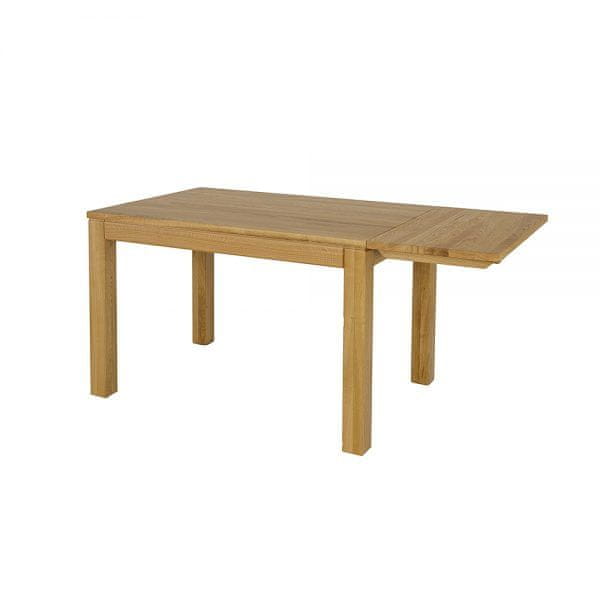 eoshop Jedálenský rozkladací stôl ST302, 160x(75/77)x90, dub (Farba dreva: Prírodné (lakovaná), Výška: 77, Dĺžka: 90, Krídlo: 2 krídla 90 cm, Doska s